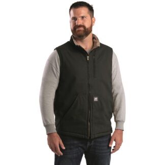 Berne Heartland Sherpa-Lined Washed Duck Vest