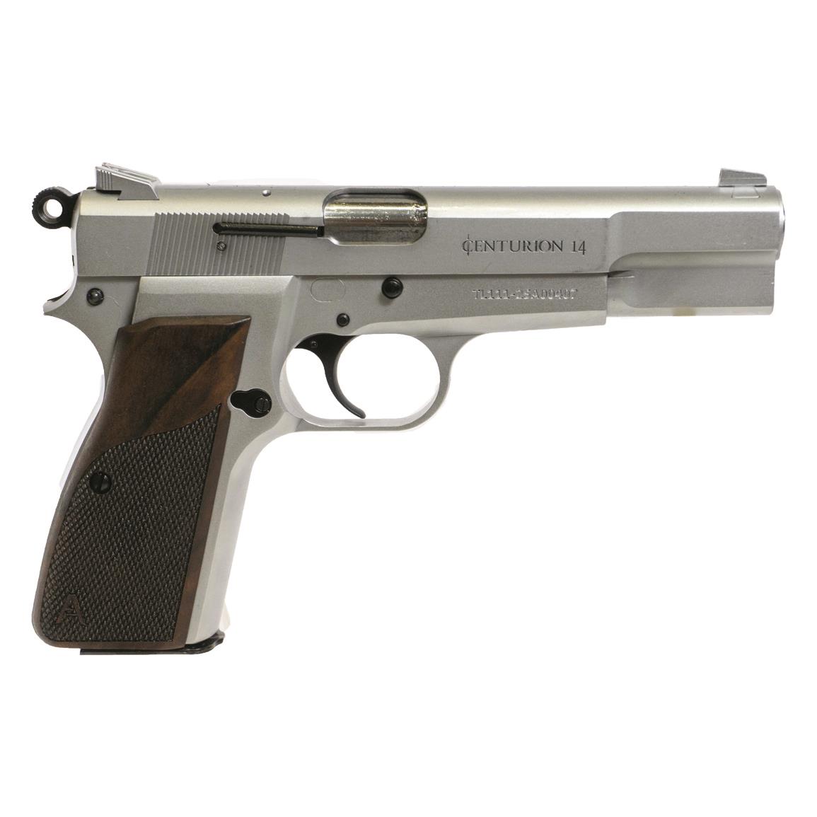 Century Arms Centurion 14 Pistol, Semi-auto, 9mm, 4.66" Barrel, 15+1 Rounds, Matte Chrome