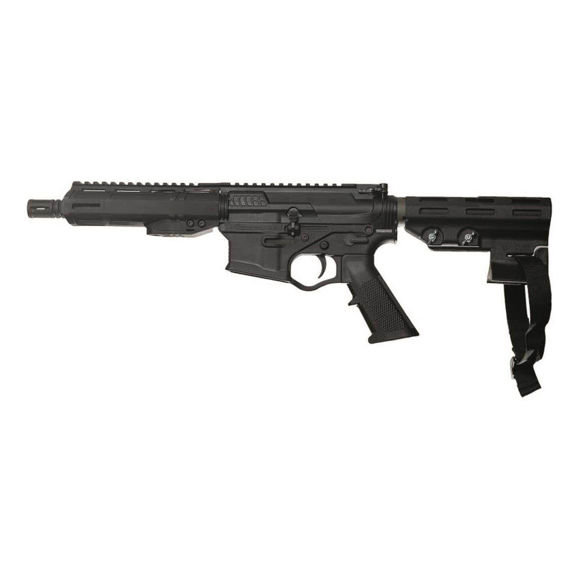 ATI Alpha Maxx Semi-Auto AR-15 Pistol, 7.5" Barrel, .223/5.56, 30 Round Mag, Adjustable Brace