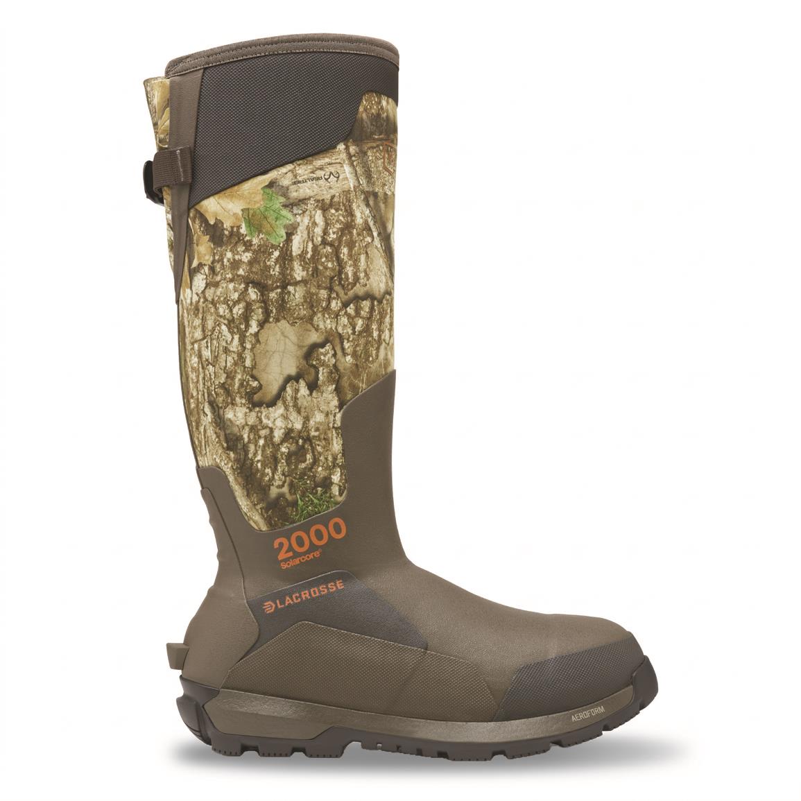 LaCrosse Men's Alphaburly Aero 17" Waterproof 2,000 gram Insulated Hunting Boots, Camo