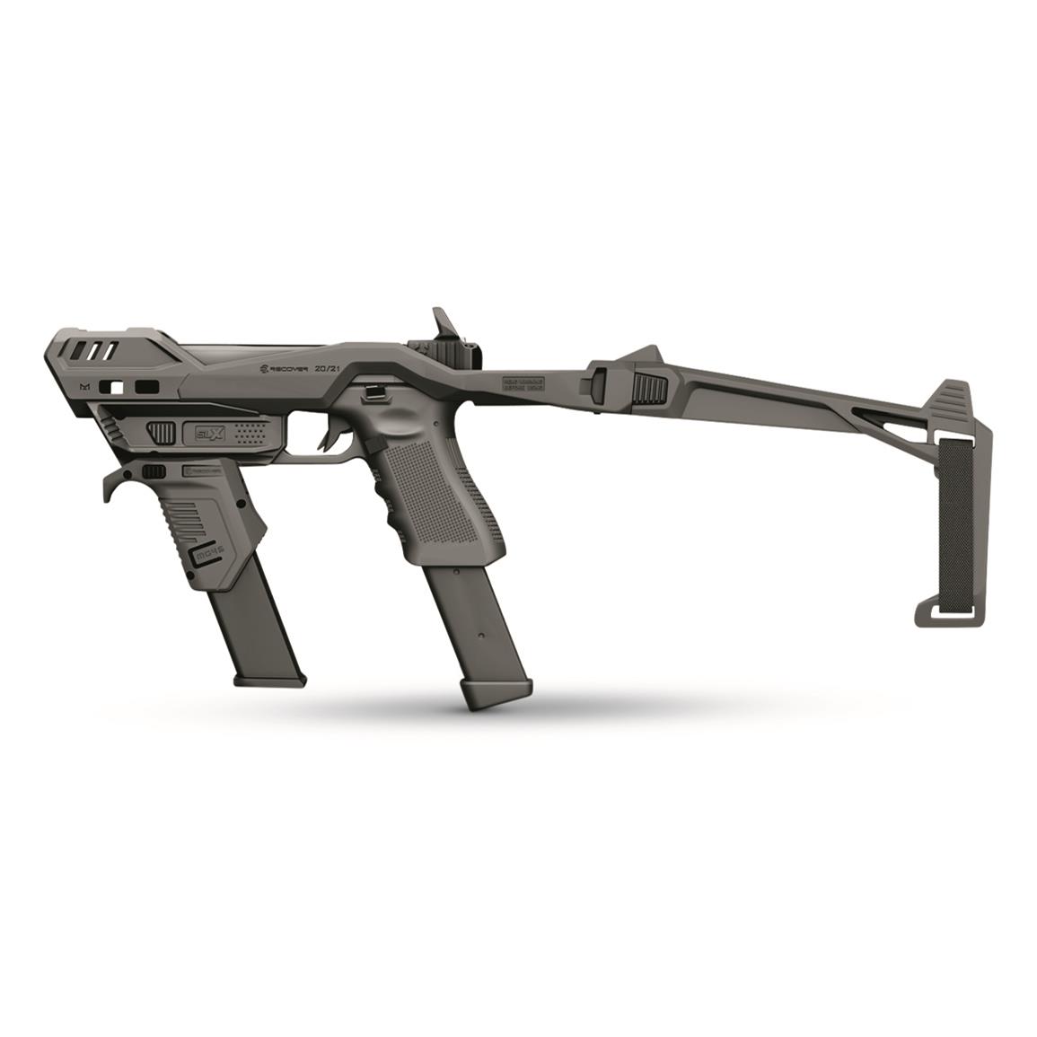 Recover Tactical 20/21 Stabilizer Brace Kit for Glock, with MG45 and SLX, Black
