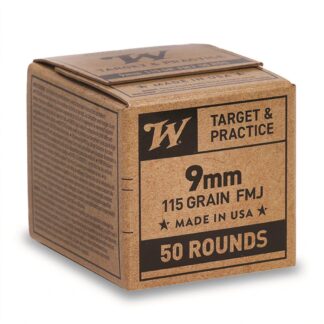Winchester USA, 9mm Luger, FMJ, 115 Grain, 50 Rounds