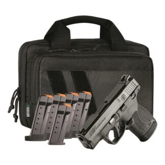 Smith & Wesson M&P 9 Shield Plus, 6-Mag Carry On Bundle, 9mm, 3.1" Barrel, 13+1/10+1 Rounds