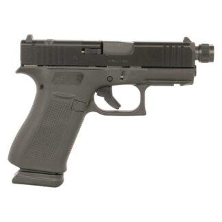 Glock 43X MOS 9mm, 3.41" Threaded Barrel, Optics Ready, Front Serrations, 15+1 Rounds