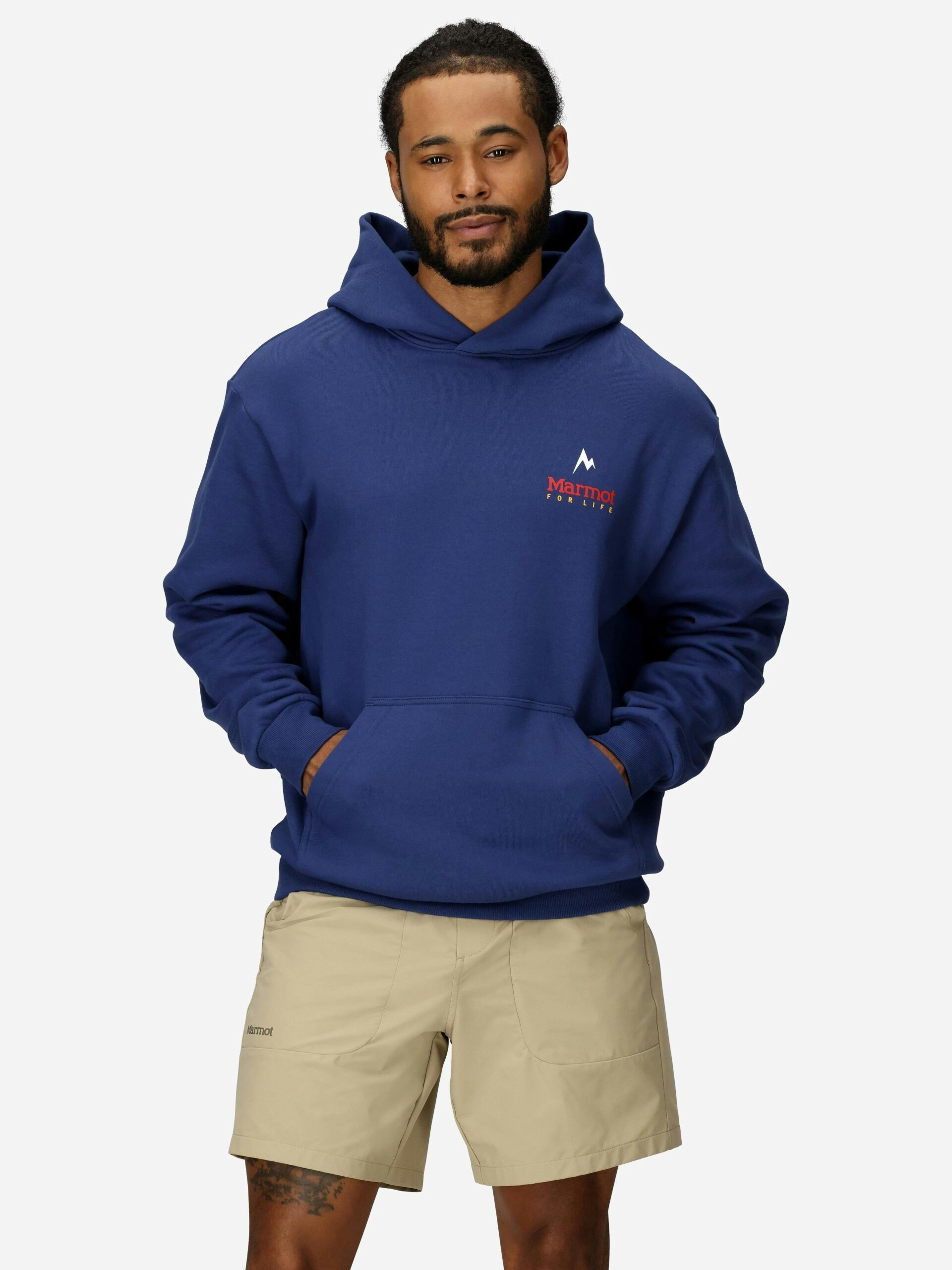 Marmot For Life Hoodie (Fall 2025) Shirt in Twilight Blue | Cotton - Image 2