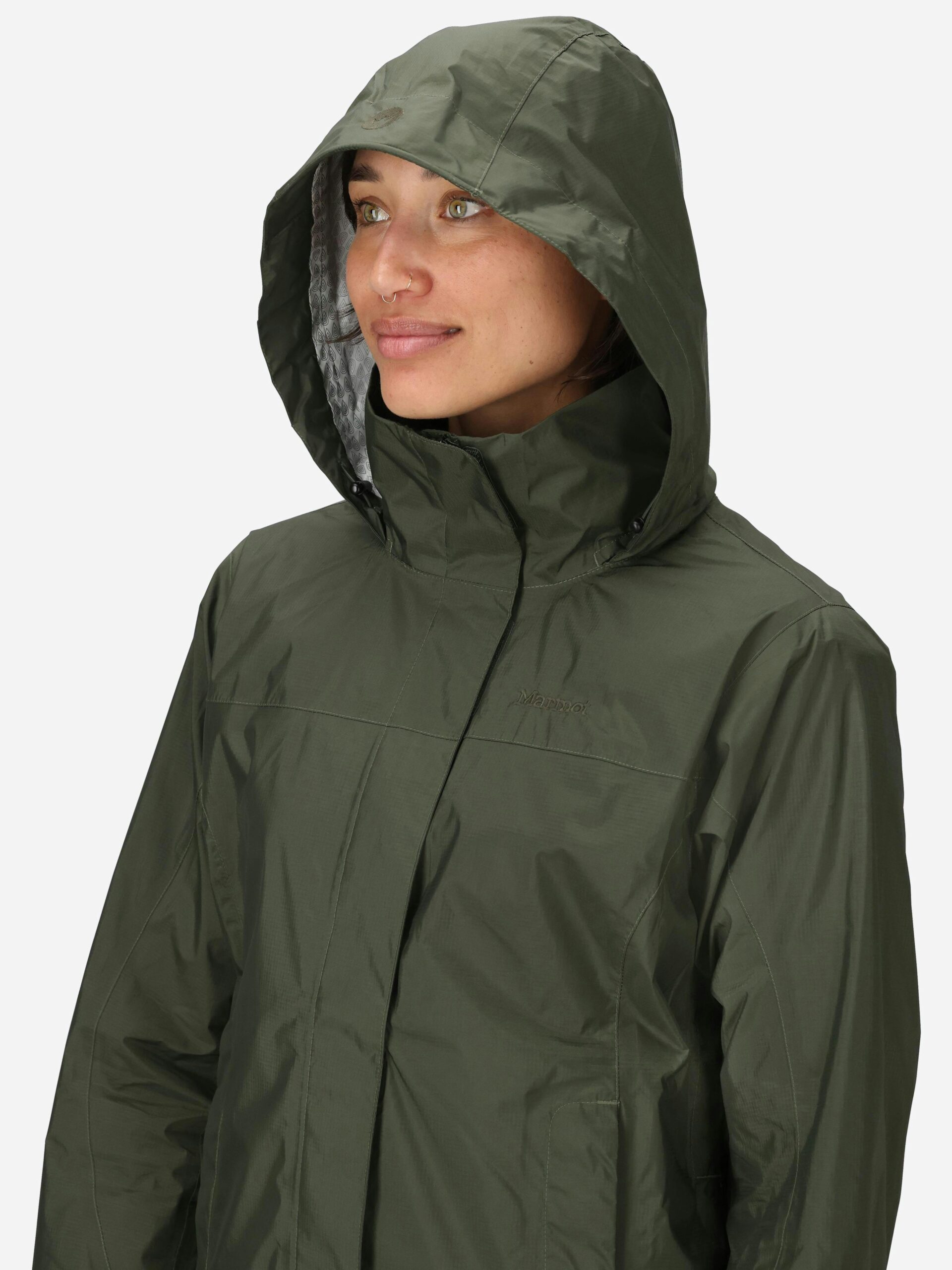 Marmot Women's PreCip® Eco Rain Jacket in Nori - Image 5