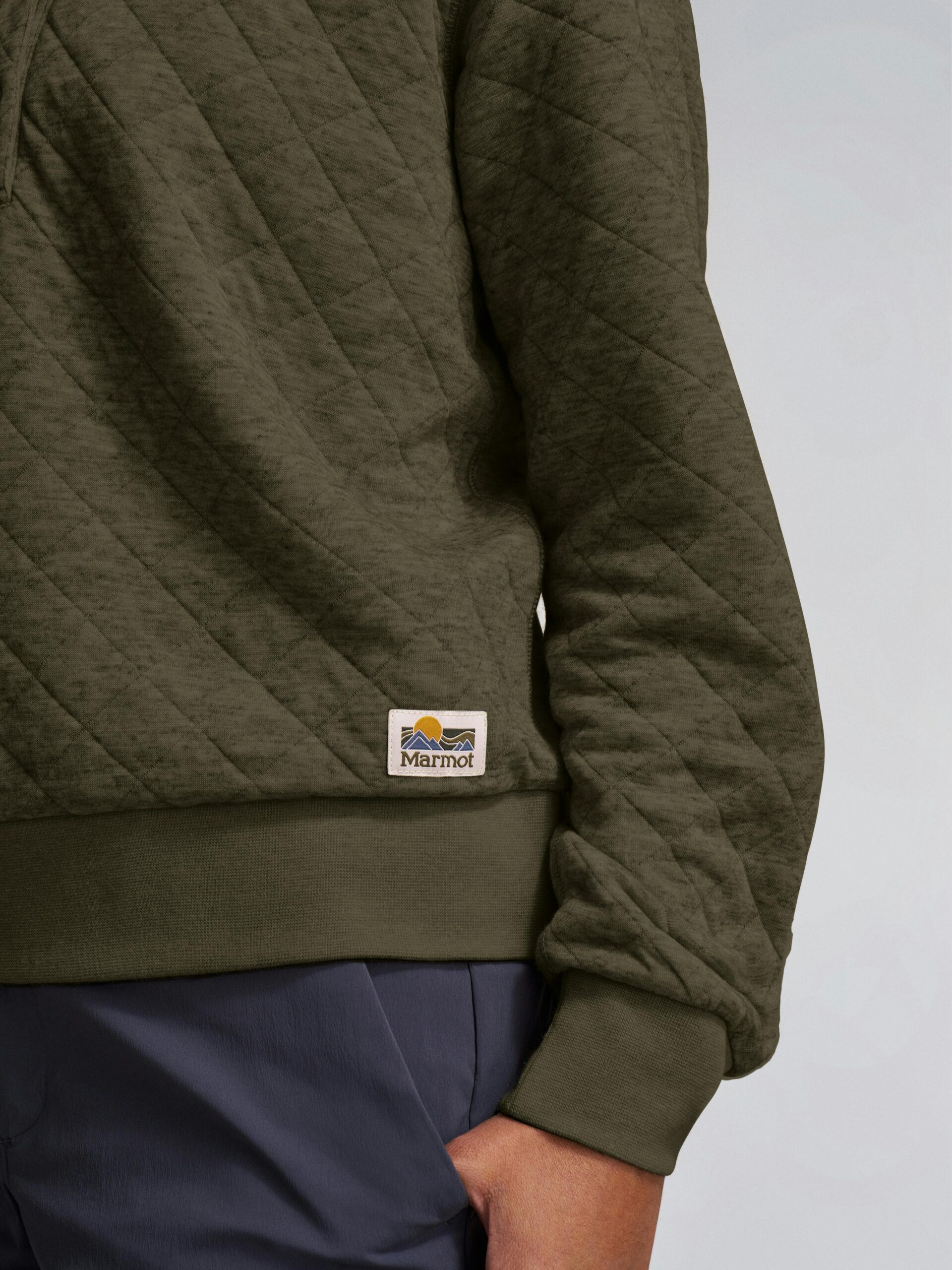 Marmot Women's Galen Quarter Snap Pullover (Spring 2025) in Nori Heather - Image 5