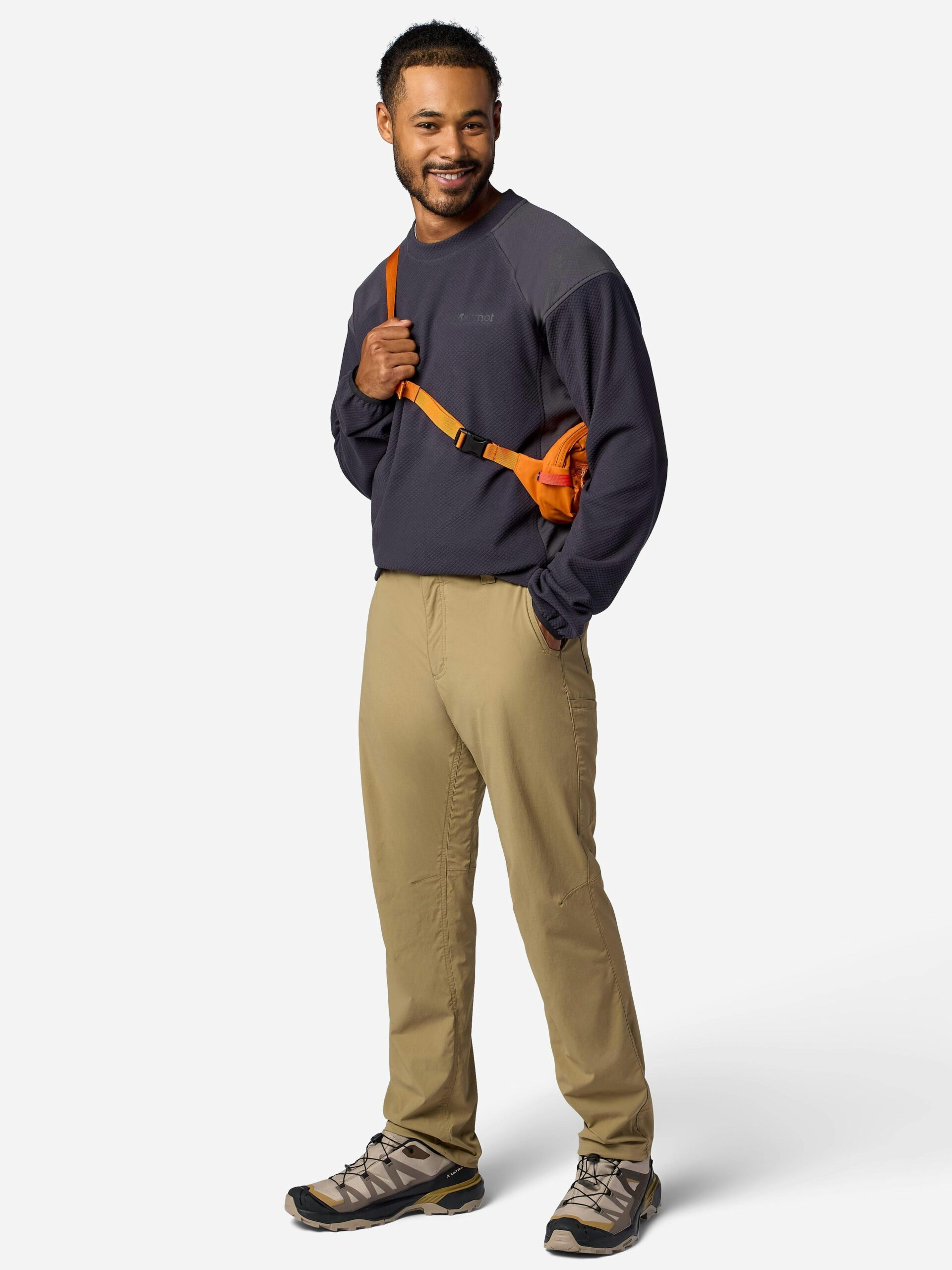 Marmot Men's Rockbound Fleece Pullover in Blackened - Image 4