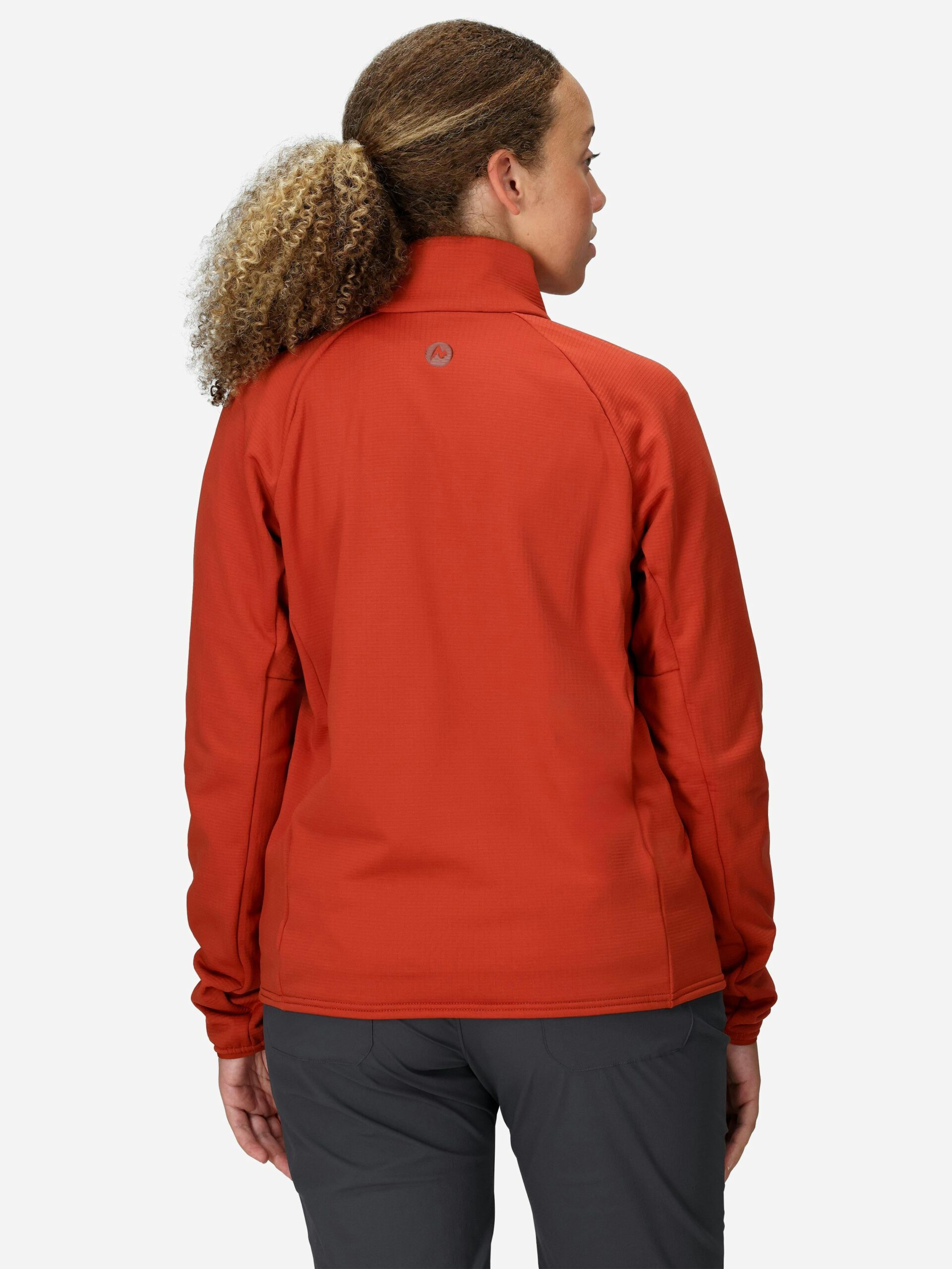 Marmot Women's Leconte Tech Grid Fleece Half-Zip (Fall 2025) Shirt in Sumac - Image 3