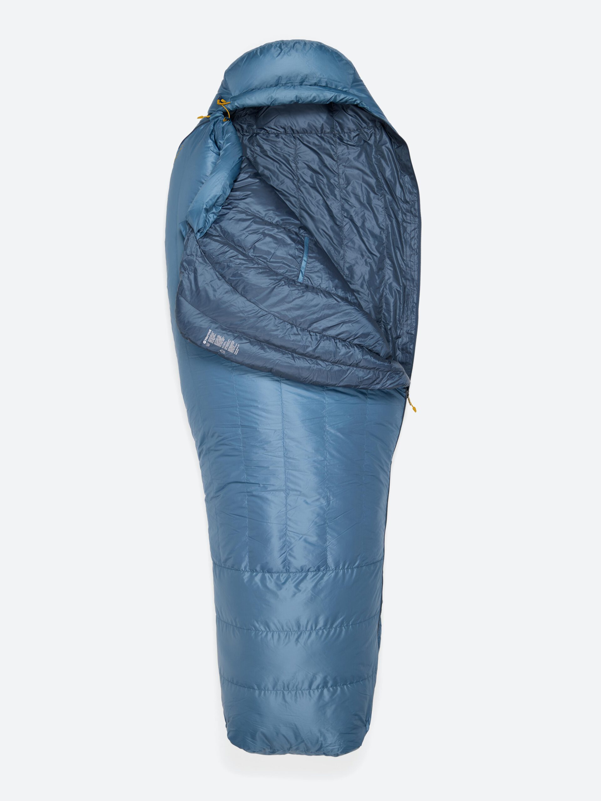 Marmot HiberNest Down 15° Sleeping Bag in Summer Storm/Thunderhead - Image 4