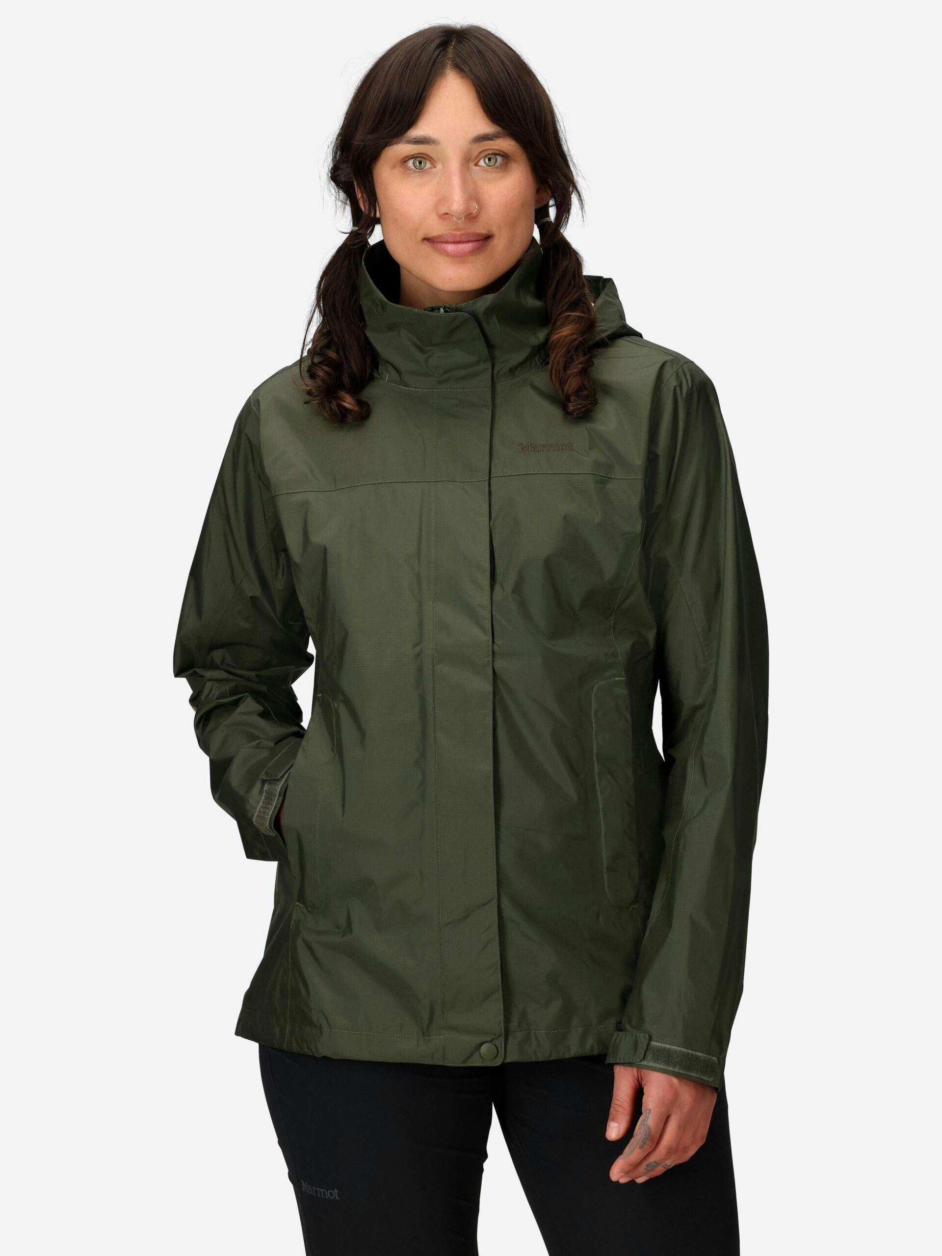 Marmot Women's PreCip® Eco Rain Jacket in Nori - Image 2