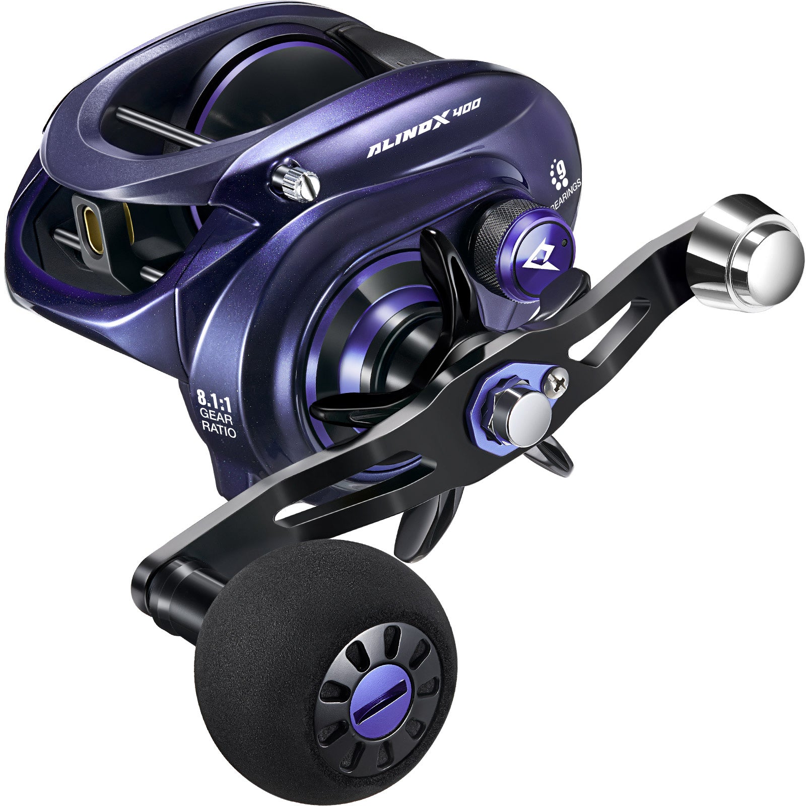 Piscifun AlinoX 400 Saltwater Freshwater Baitcasting Reel With Bait Clicker - 8.1:1