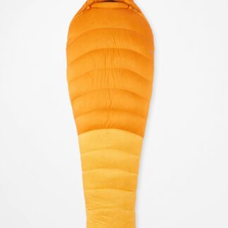 Marmot Lithium Down 0° Sleeping Bag - Long in Orange Pepper/Golden Sun