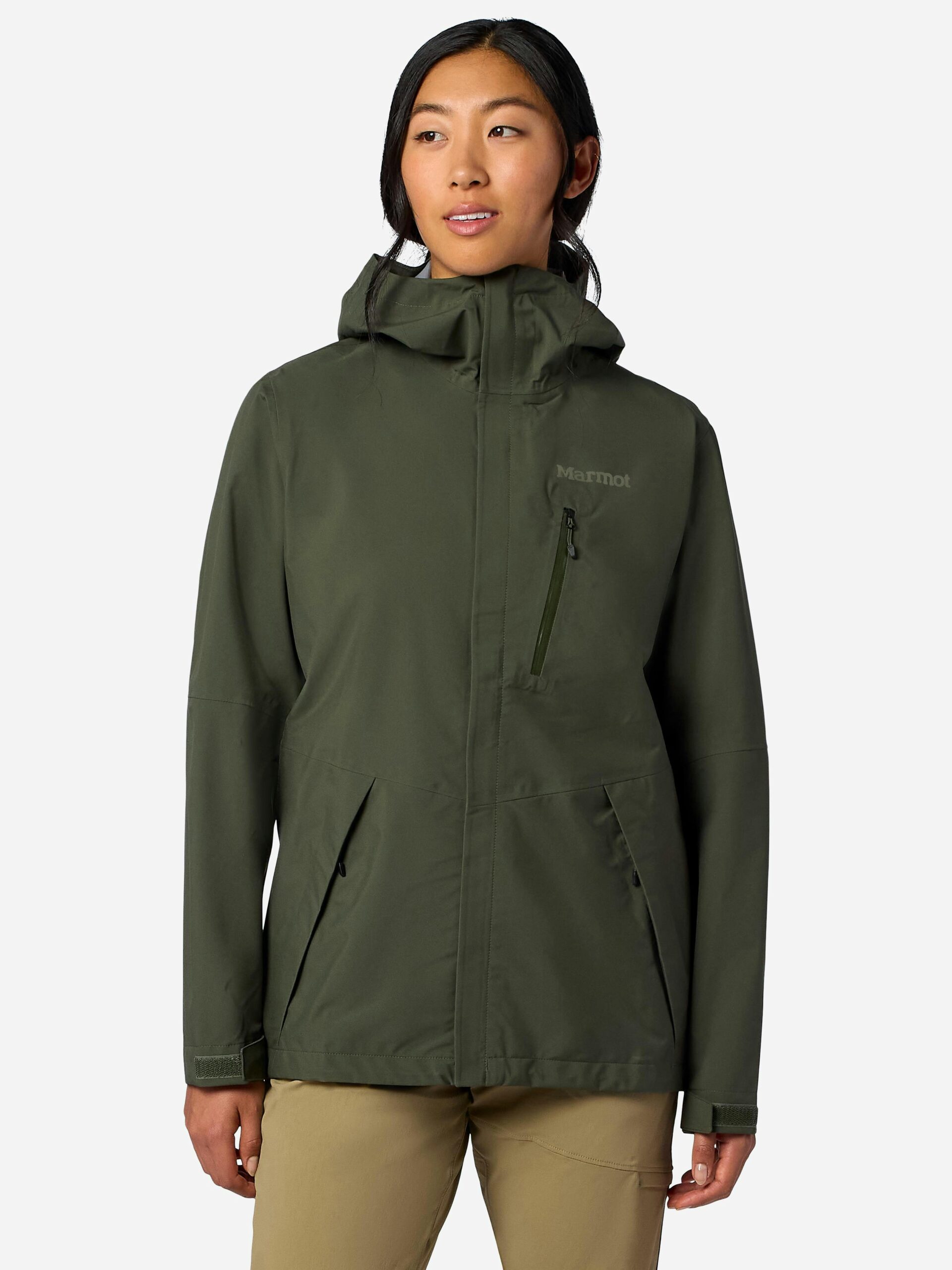 Marmot Women's PreCip® Evo Pro Rain Jacket in Nori - Image 2