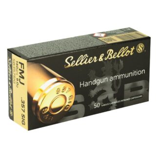 Sellier & Bellot Pistol, .357 SIG, FMJ, 140 Grain, 50 Rounds