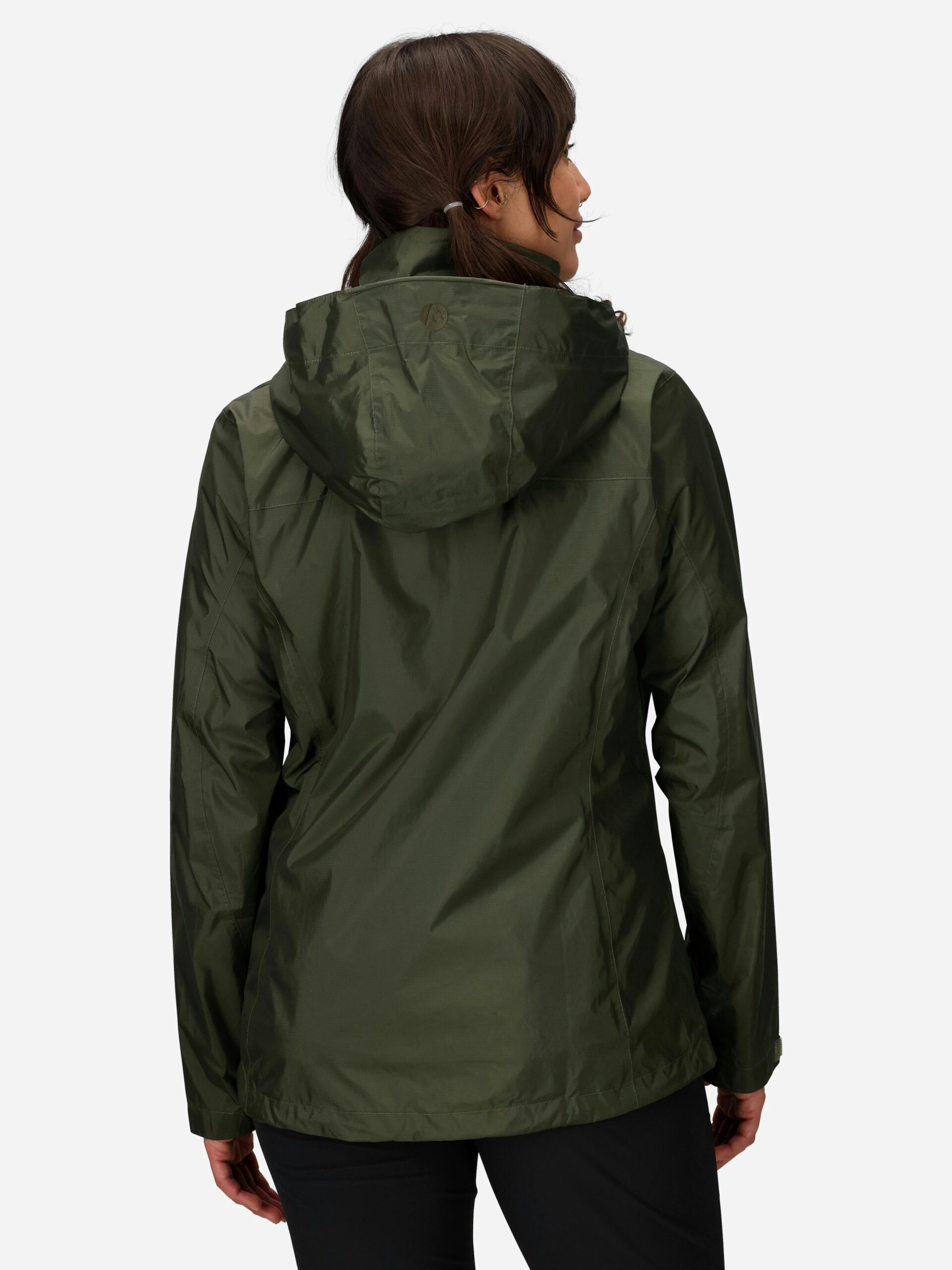 Marmot Women's PreCip® Eco Rain Jacket in Nori - Image 3