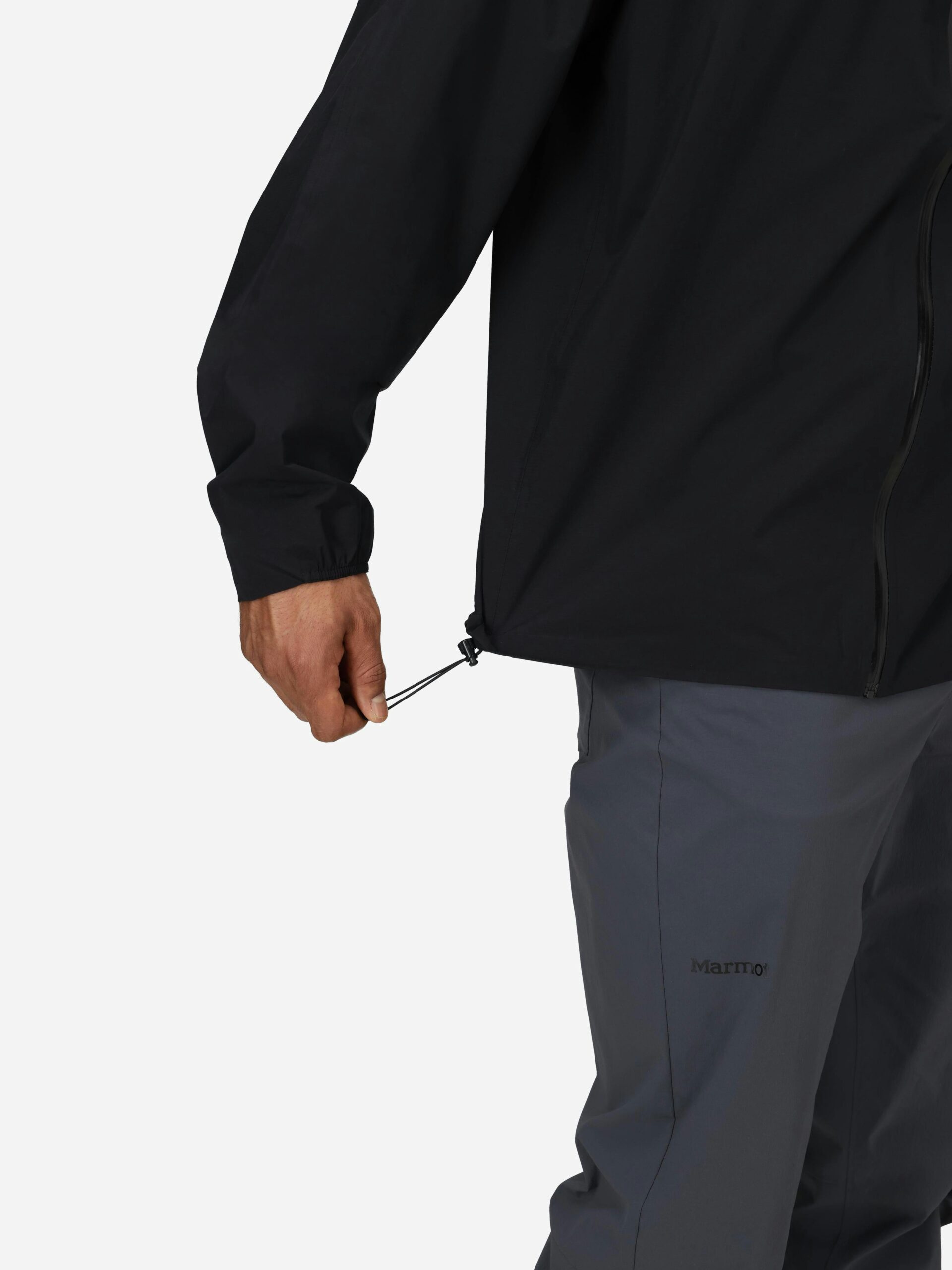 Marmot Men's Superalloy Bio Rain Jacket in Black - Image 5