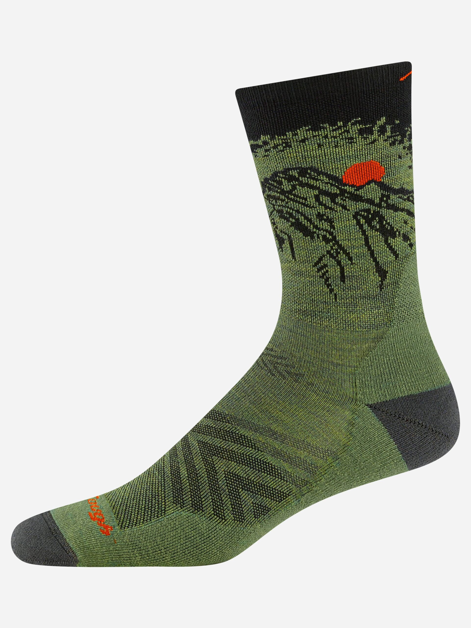 Marmot Men's Vert Micro Crew Ultra-Lightweight with Cushion Running Socks in Darn Tough Lichen | Merino Wool - Image 3