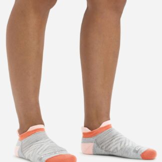 Marmot Women's Run No Show Tab Ultra-Lightweight with Cushion Running Socks in Darn Tough Ash | Merino Wool