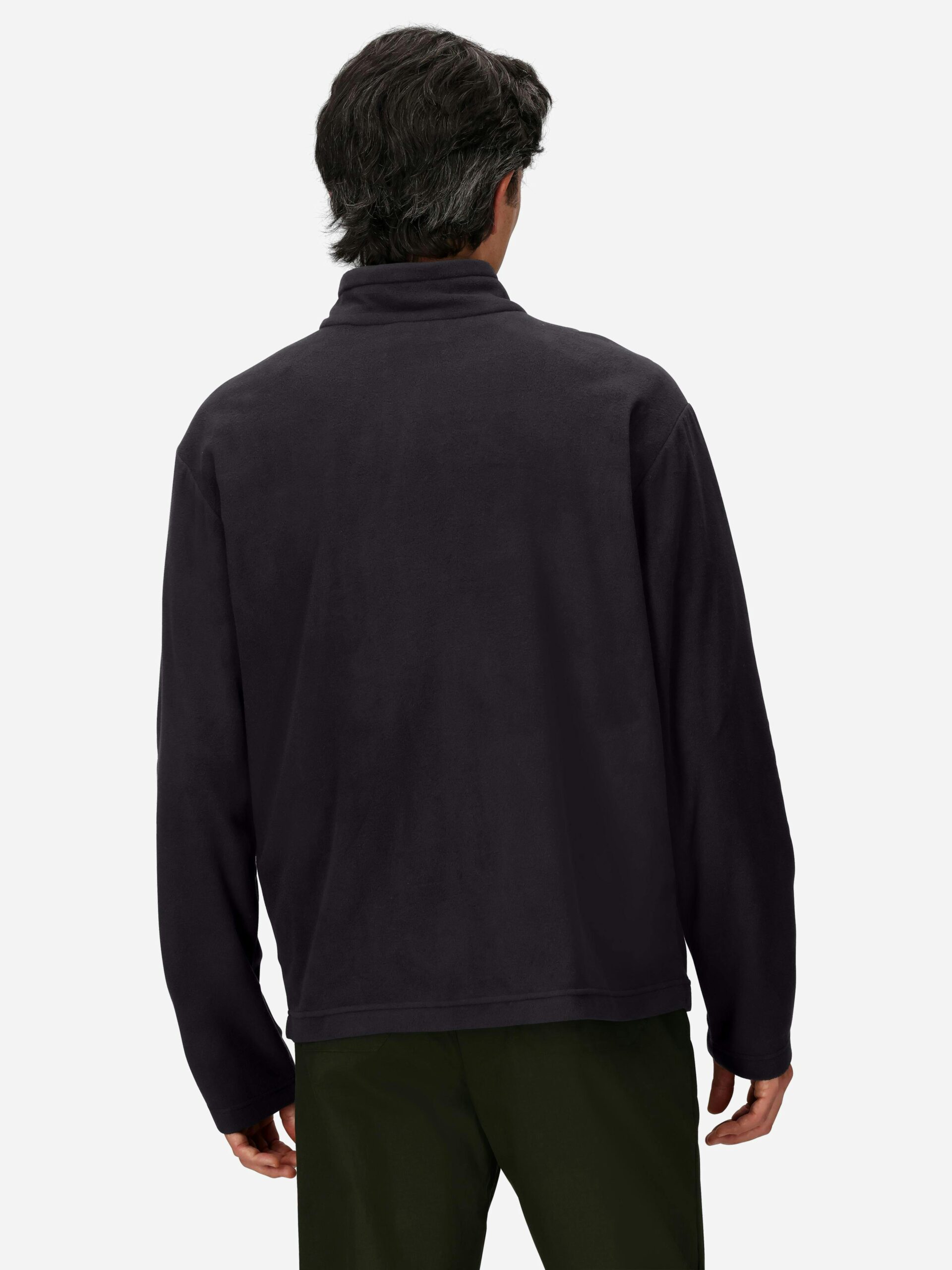 Marmot Men’s Upward Fleece Half-Zip Pullover in Black - Image 3