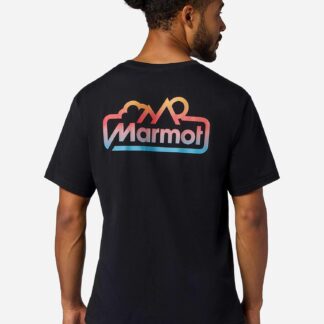 Marmot Men's For Life Short-Sleeve T-Shirt (Spring 2026) in Black | Recycled Cotton