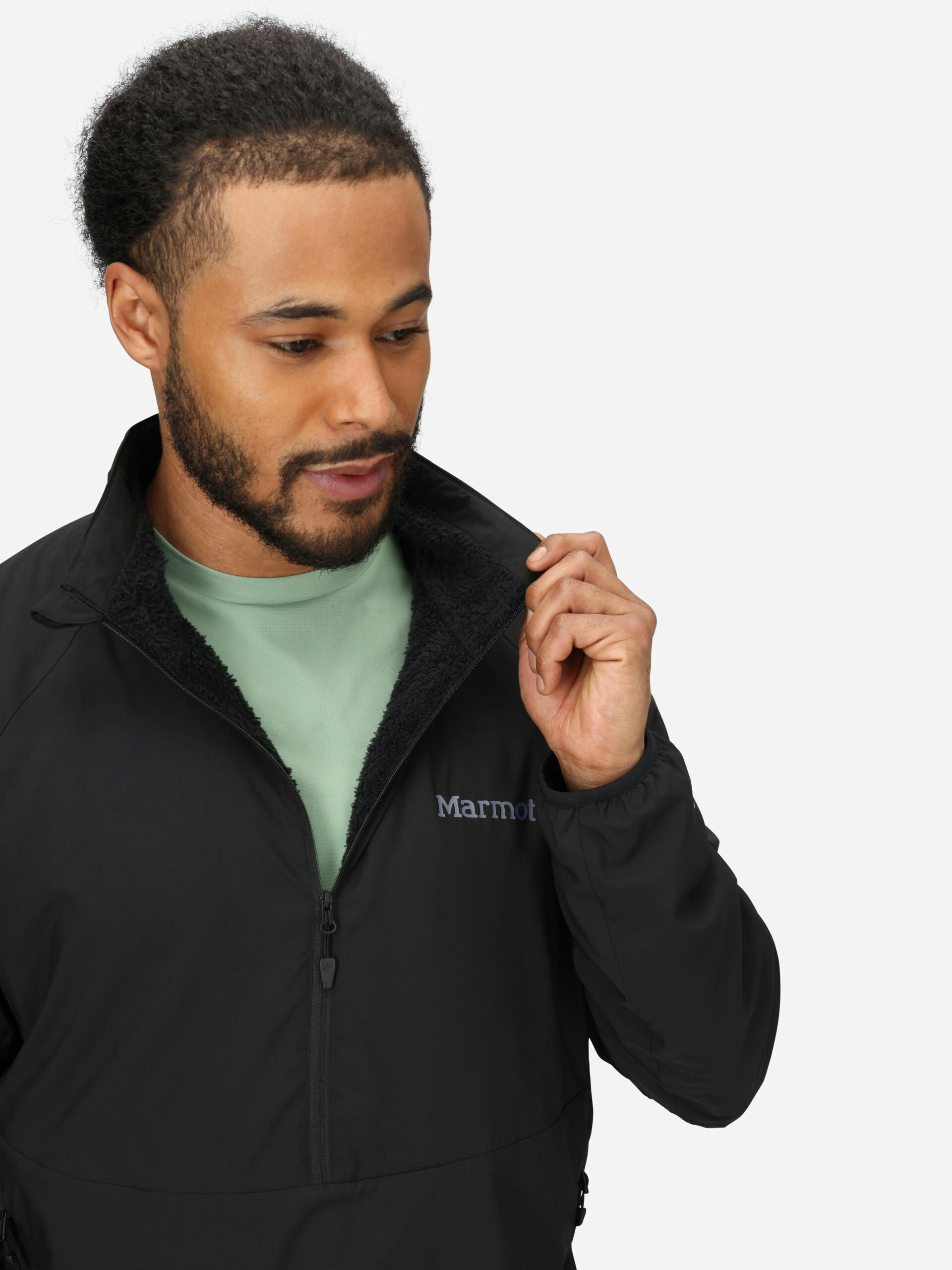 Marmot Men’s PrimaLoft® Evolve Aerothermal 1/2 Zip Jacket in Black - Image 5