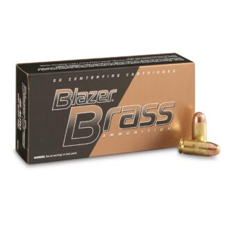 CCI Blazer Brass, .45 ACP, 230 Grain, FMJ-RN, 50 Rounds