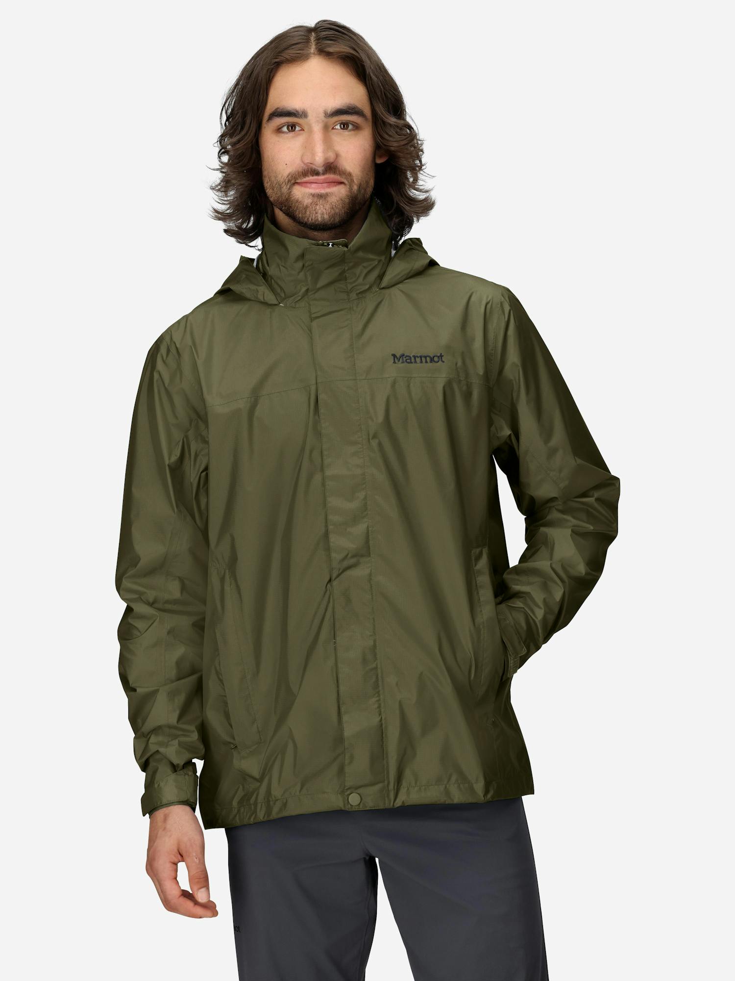 Marmot Men's PreCip® Eco Rain Jacket in Nori