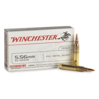 Winchester White Box, 5.56x45mm NATO, FMJ, 55 Grain, 20 Rounds