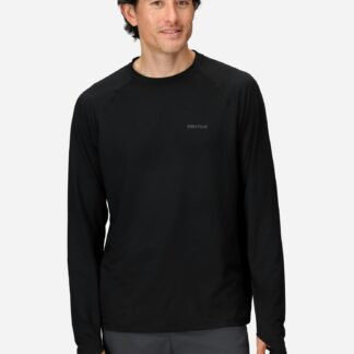 Marmot Men's Windridge UPF 50 Long-Sleeve T-Shirt in Black