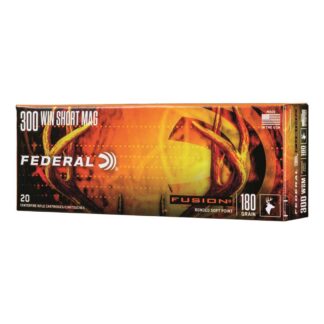 Federal Fusion, .300 Win. Short Magnum, BT, 180 Grain, 20 Rounds