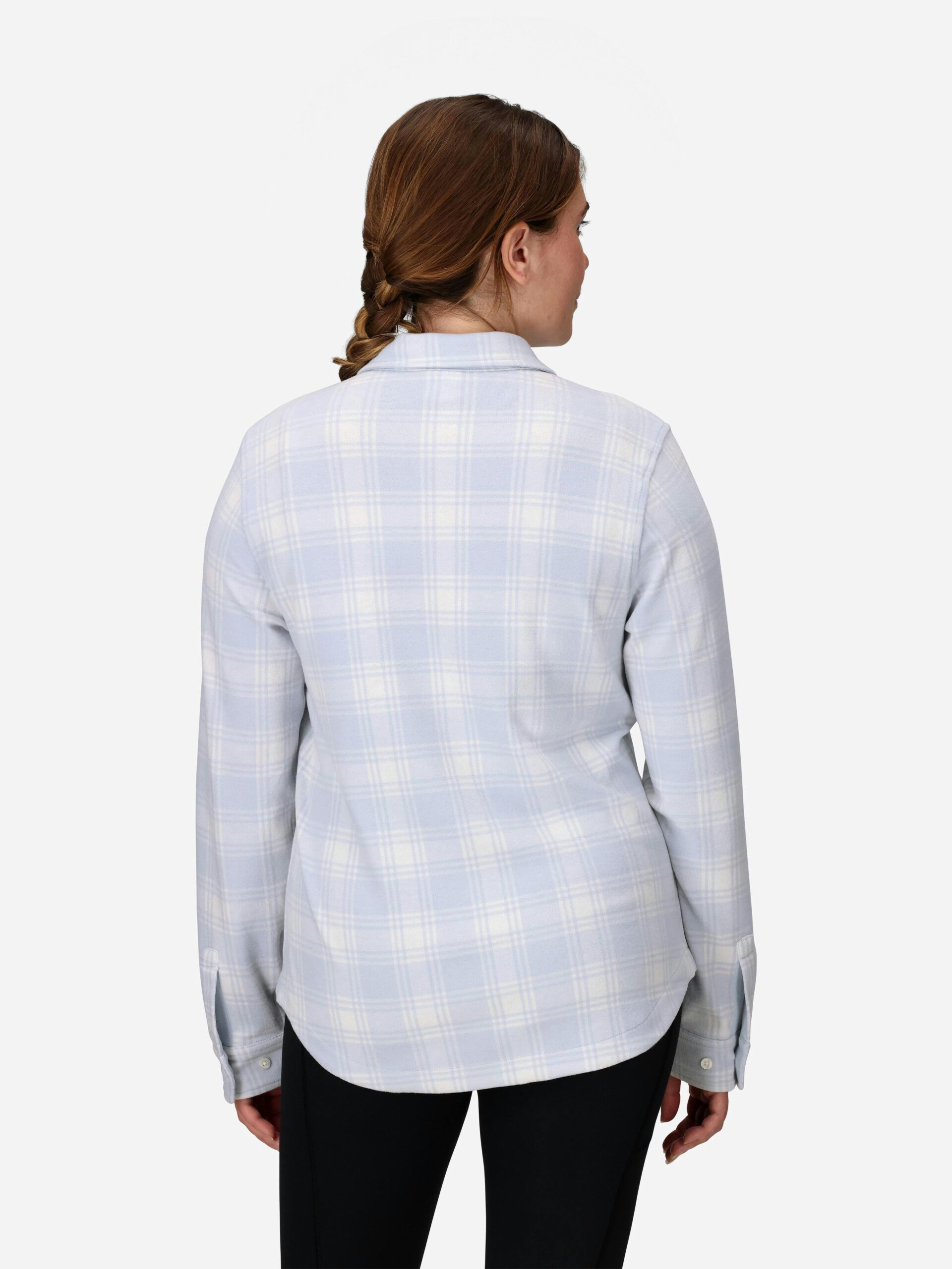 Marmot Women's Alpine Haven Soft Stretch Knit Flannel Long-Sleeve Shirt (Fall 2025) in Vapor - Image 3
