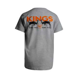 Kids Battle Tee - Heather Grey / L