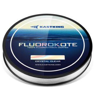 KastKing FluoroKote Fishing Line - 100% Pure Fluorocarbon Coated - 300Yds/274M 150Yds/137M Premium Spool