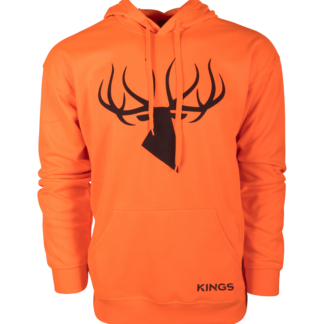 Blaze Orange Poly Hoodie - Blaze Orange / 2X-Large