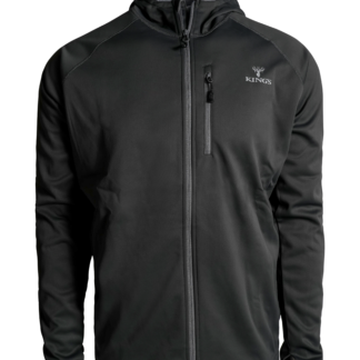 Hunter Full-Zip Fleece Hoodie - Black / 2XL