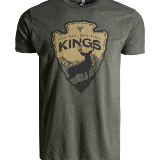 Arrowhead Tee - Heather Military Green / 2XL