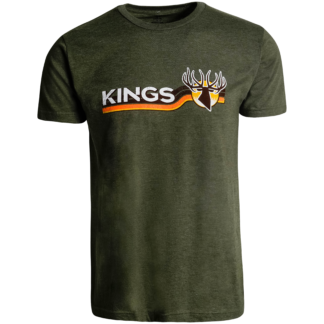 Elk Ribbon Tee - Heather Military Green / 2XL