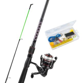 KastKing Brutus Spinning Fishing Rod and Reel Combo with Tackle Kit