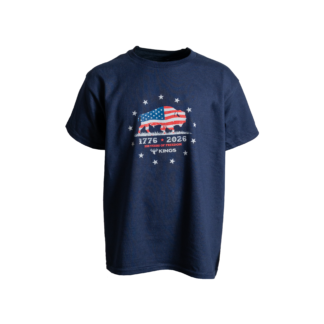 Kids Buffalo Patriot 250th Tee - Heather Denim / L
