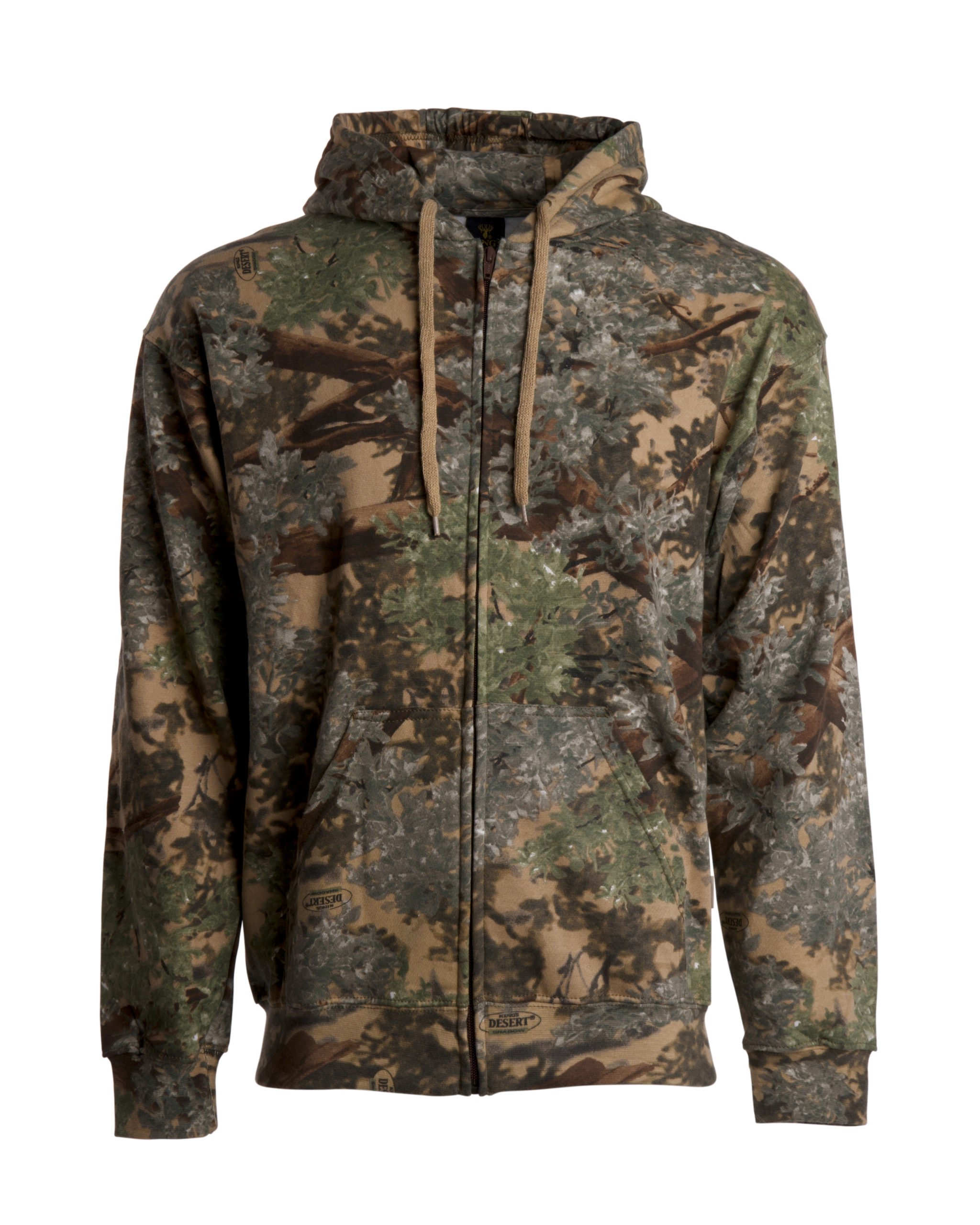 Classic Cotton Full-Zip Hoodie - Desert Shadow / L