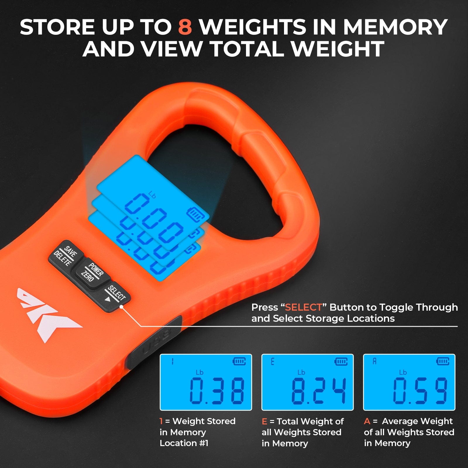 KastKing ToughTide USB Charging Fishing Scale & Lip Grip Combo