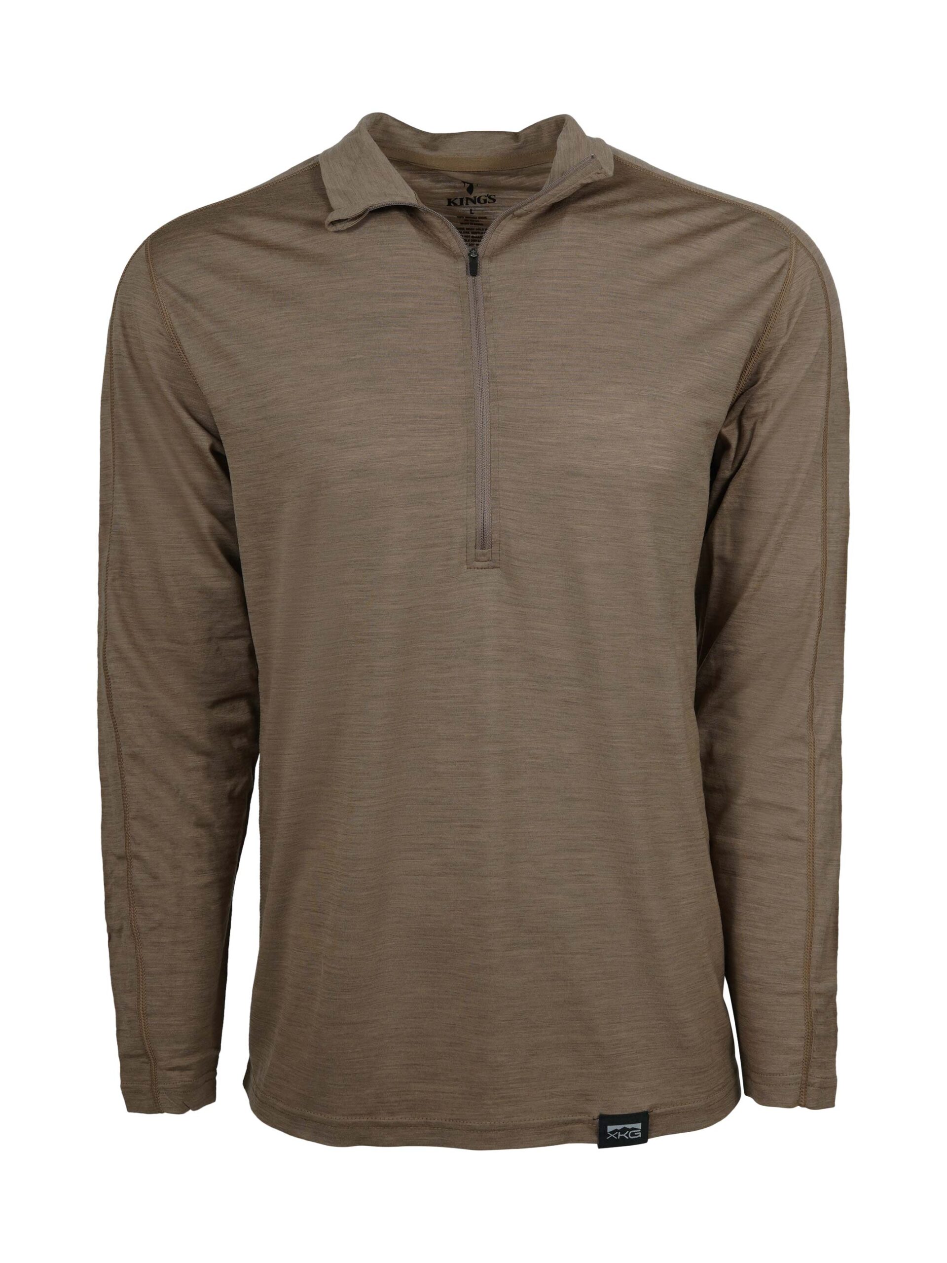 XKG Foundation 150 Merino 1/4 Zip - Khaki / 2XL