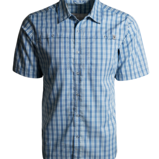 XKG Sonora Short Sleeve Shirt - Aqua Plaid / 3XL