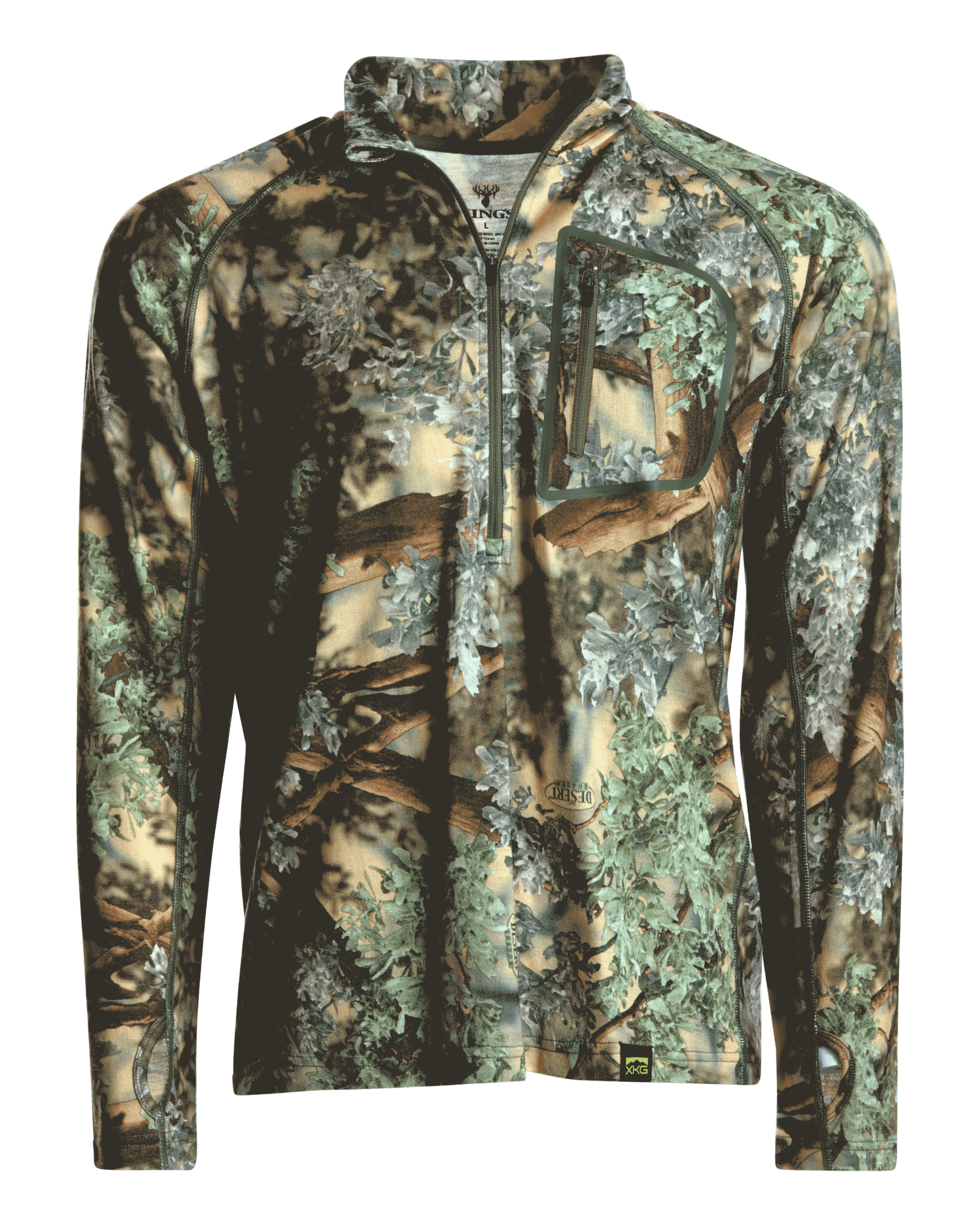 XKG Foundation 260 Merino 1/4 Zip - Desert Shadow / 3XL