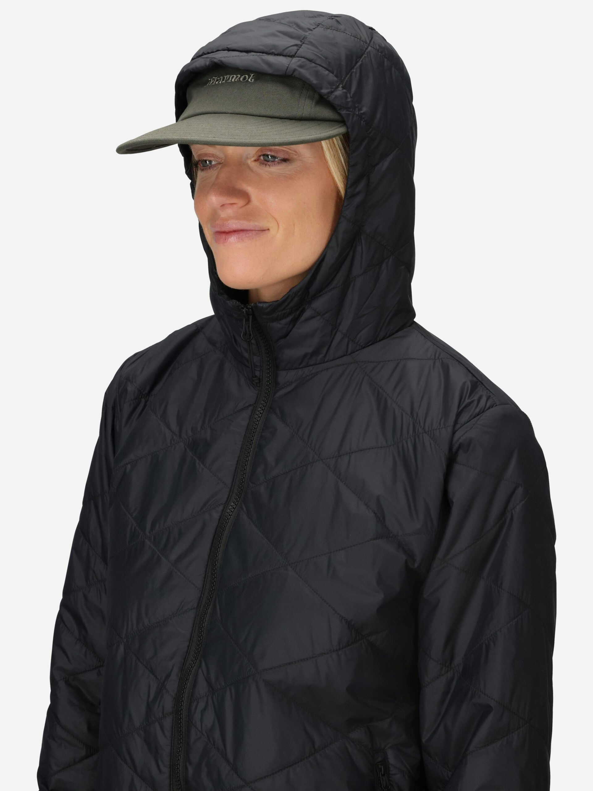 Marmot Women's Onward Insulated Hoody in Black - Image 6