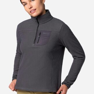 Marmot Women's AirFleece Performance Half-Zip Jacket in Blackened