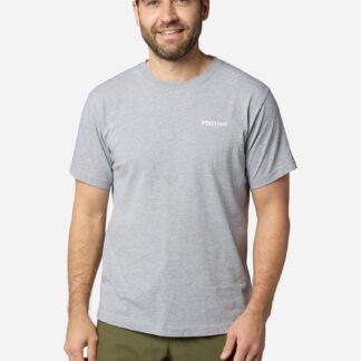 Marmot Men's Short-Sleeve Full Send Marty T-Shirt in Grey Heather | Recycled Cotton