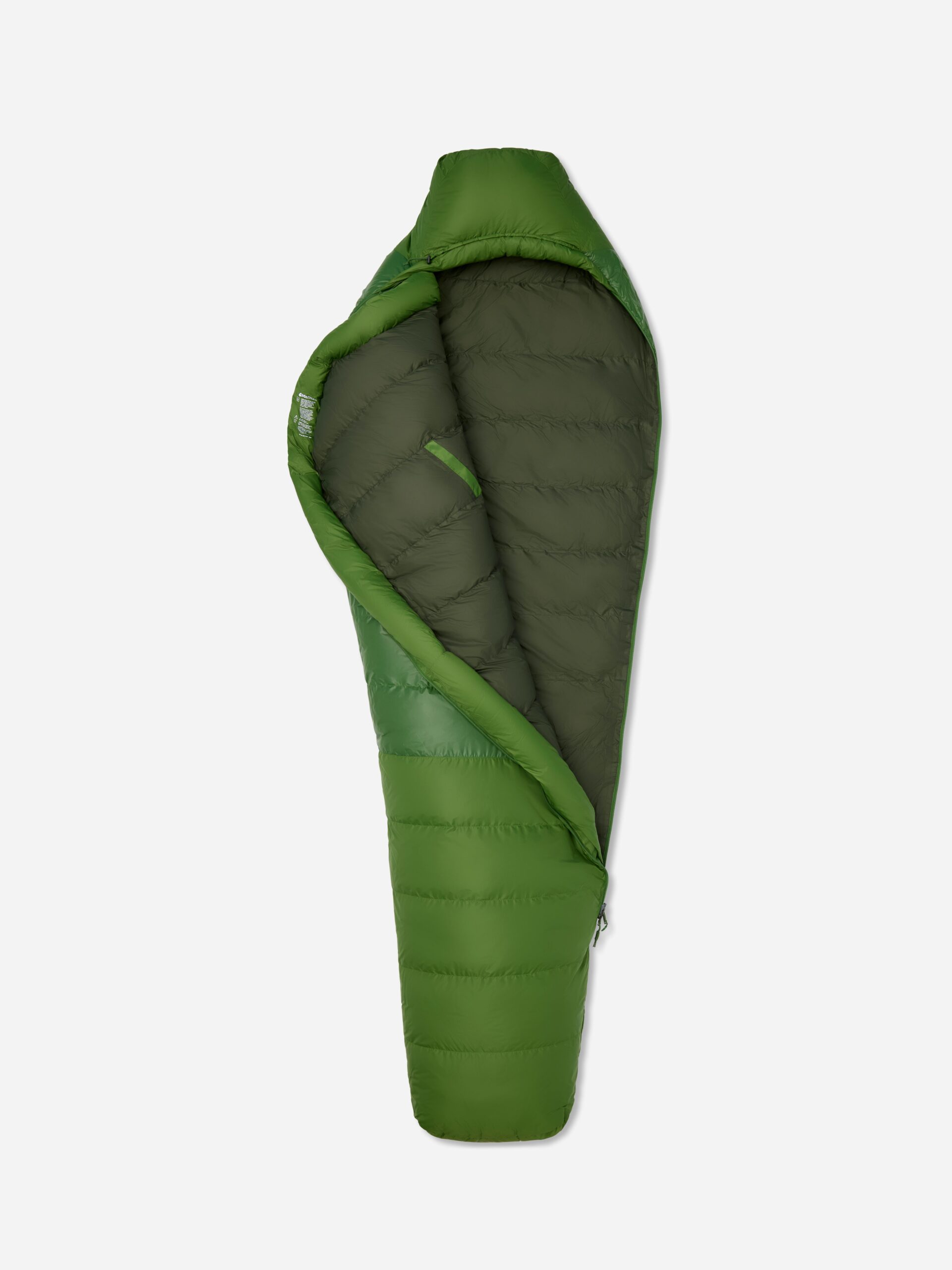 Marmot Mad River Down 30° Long Sleeping Bag in Foliage/Rosin Green - Image 4