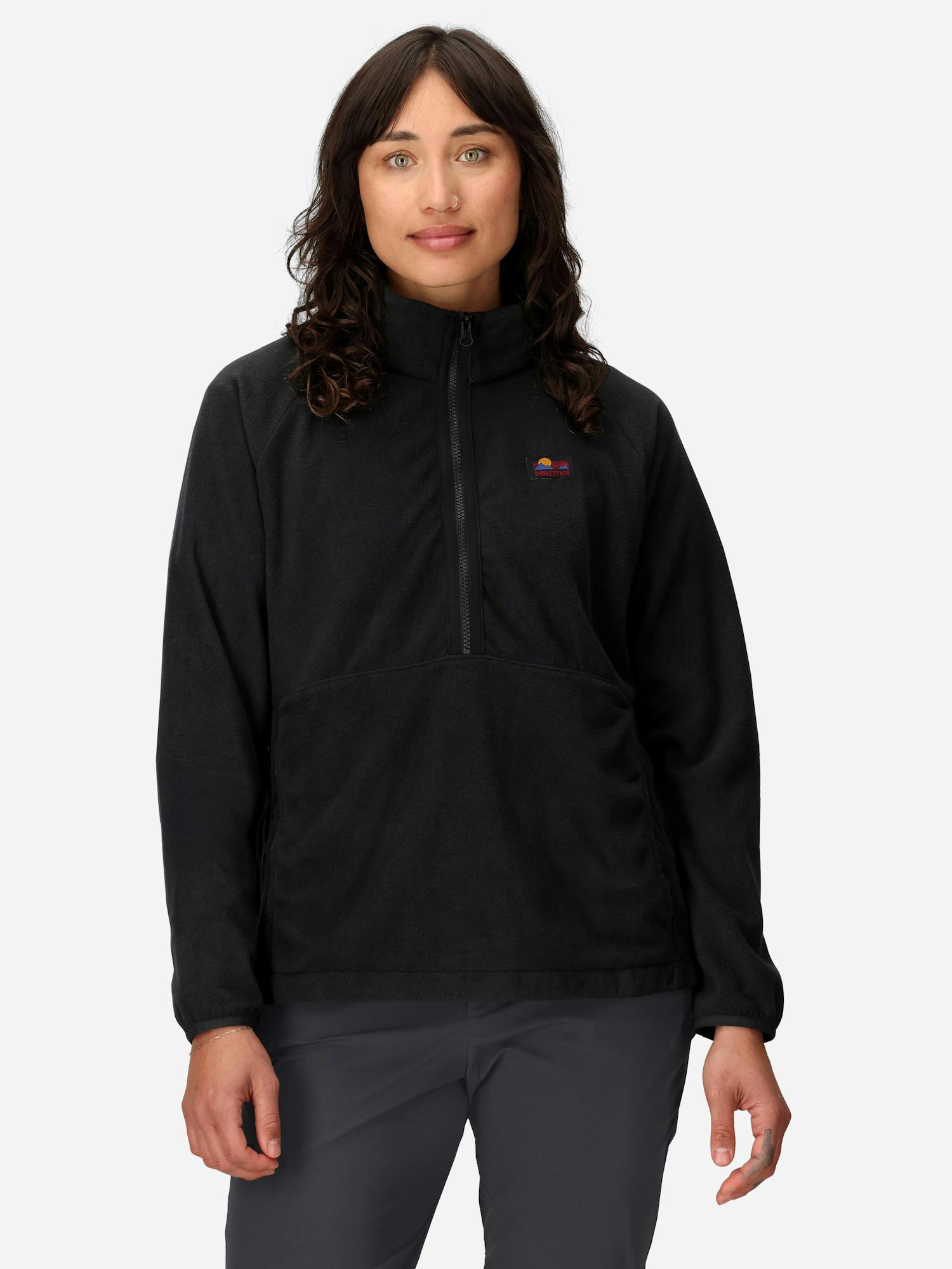 Marmot Women's Upward Fleece Half-Zip Pullover in Black